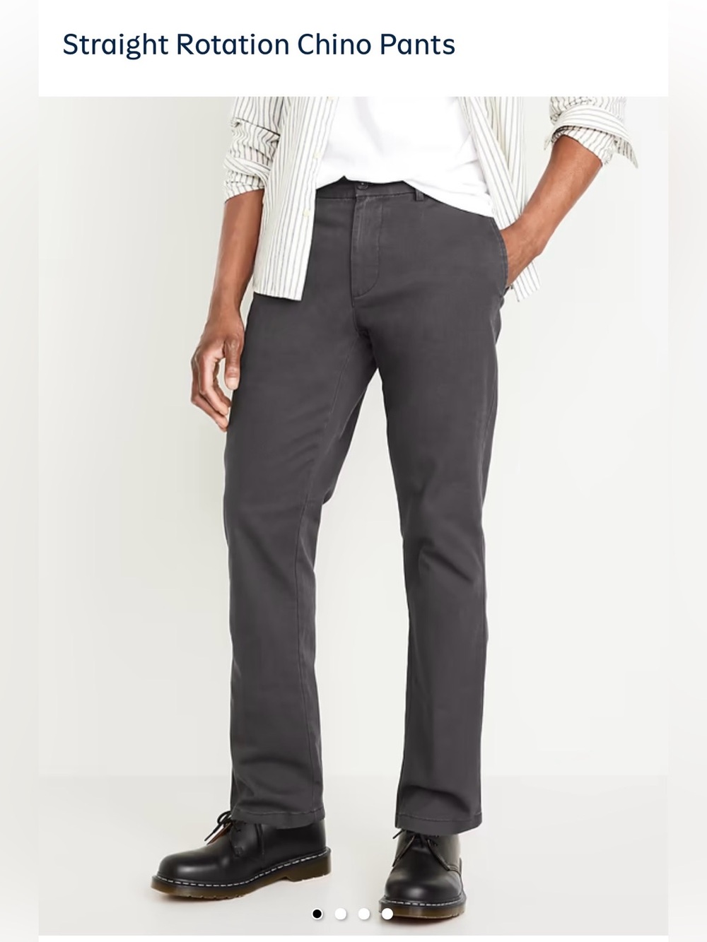 Men’s Old Navy Straight Rotation Chino Pants - Panther Gray 28x32